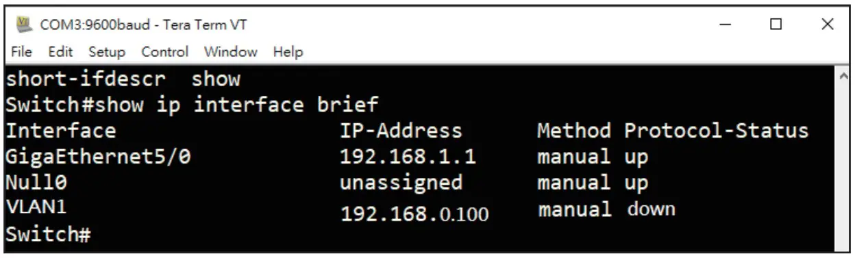 IP Information Screen