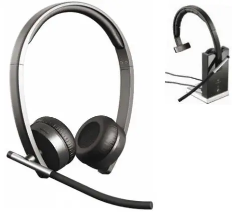 Logitech H820e Wireless Headset Dual-product