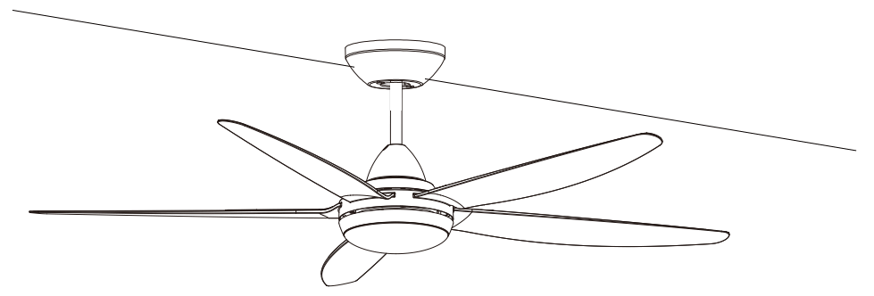 Nestfair CYW1103W 56 Inch Intergrated LED Indoor White Ceiling Fan - Tools17