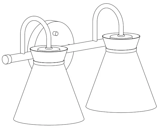 ZEVNI Z-E8EY7ZF2-59W2 2-Light Polished Brass Wall Sconce