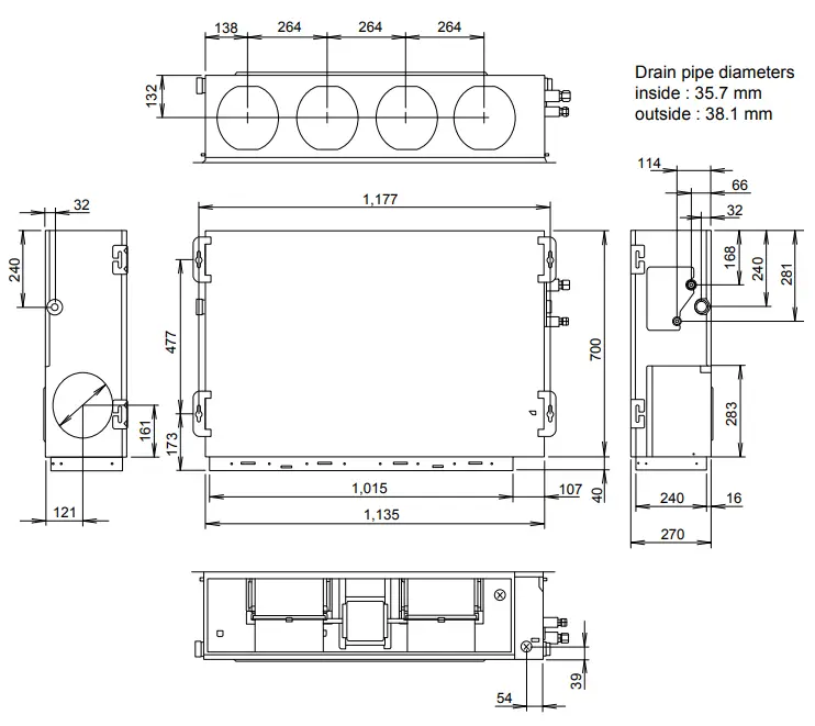 FUJITSU-ARYA30LBTU-Split-Type-Air-Conditioner-Duct-Type-fig-2