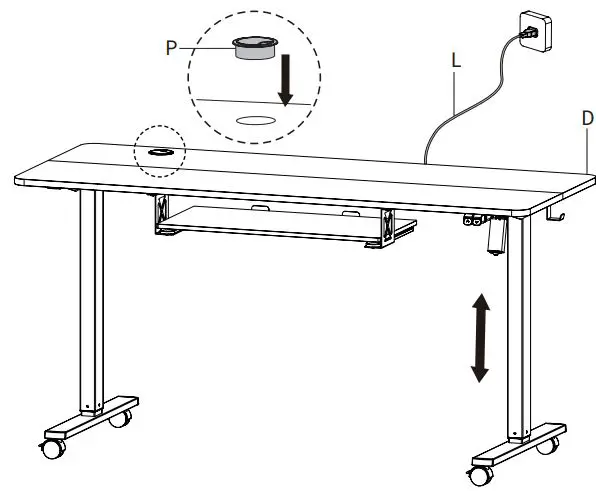VIVO-DESK-E-P48KB-48-Inch-x-24-Inch-Mobile-Electric-Desk-with-2-Hooks-and-Keyboard-Tray-FIG-23