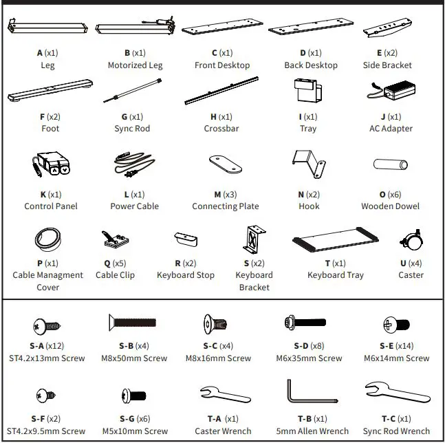 VIVO-DESK-E-P48KB-48-Inch-x-24-Inch-Mobile-Electric-Desk-with-2-Hooks-and-Keyboard-Tray-FIG-3