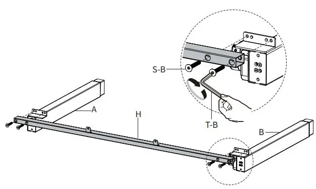 VIVO-DESK-E-P48KB-48-Inch-x-24-Inch-Mobile-Electric-Desk-with-2-Hooks-and-Keyboard-Tray-FIG-7