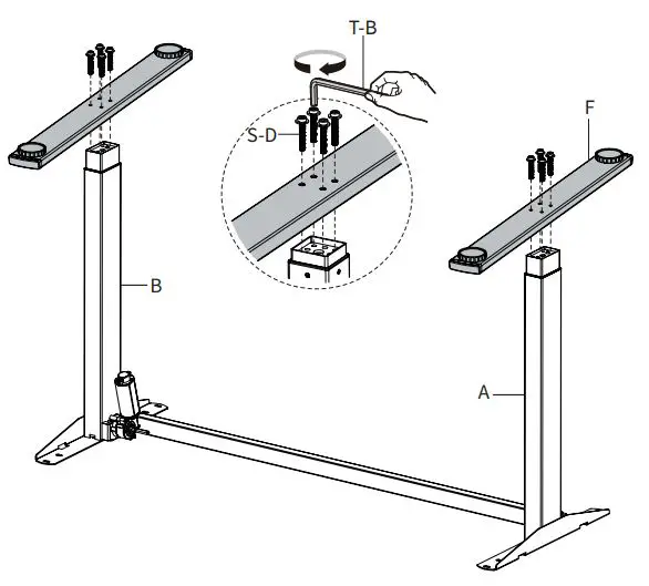 VIVO-DESK-E-P48KB-48-Inch-x-24-Inch-Mobile-Electric-Desk-with-2-Hooks-and-Keyboard-Tray-FIG-9