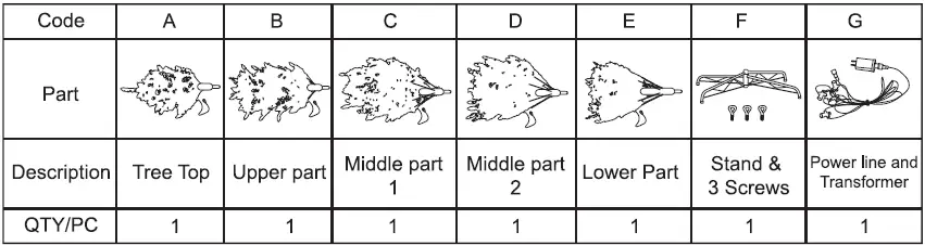 glitzhome-11Foot-Pre-Lit-Flocked-Pencil-Fir-Artificial-Christmas-Tree-fig- (2)
