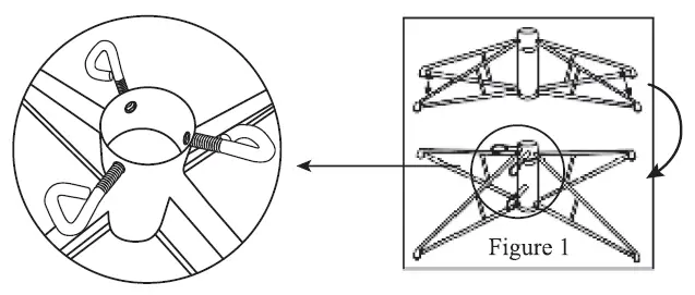glitzhome-11Foot-Pre-Lit-Flocked-Pencil-Fir-Artificial-Christmas-Tree-fig- (3)