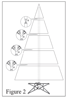 glitzhome-11Foot-Pre-Lit-Flocked-Pencil-Fir-Artificial-Christmas-Tree-fig- (4)