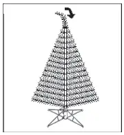 glitzhome-11Foot-Pre-Lit-Flocked-Pencil-Fir-Artificial-Christmas-Tree-fig- (6)
