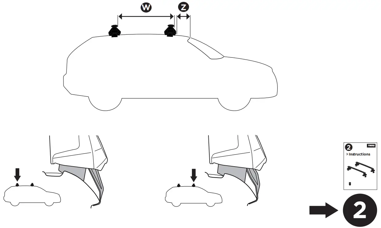 THULE 145272 Roof Rack Fit Kit - Figure 2