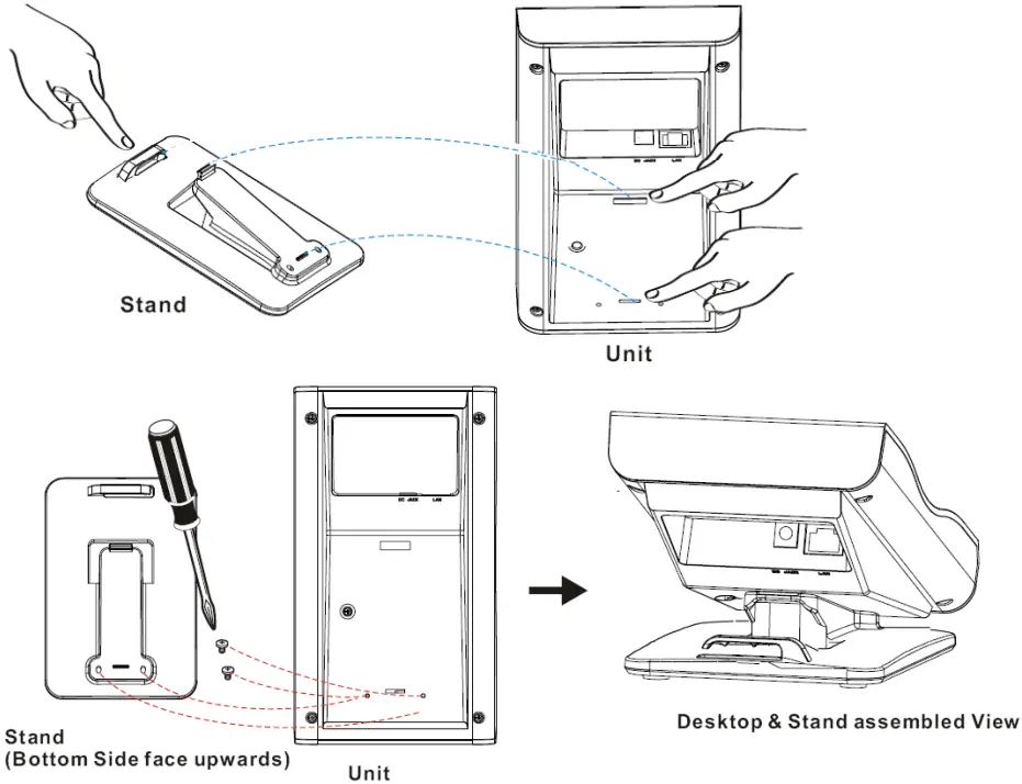 AEi SGR 9206 S Sip Dect Phone - phone and stand
