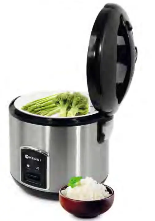 HENDI 240410 Rice Cooker with Steamer Cooking Function