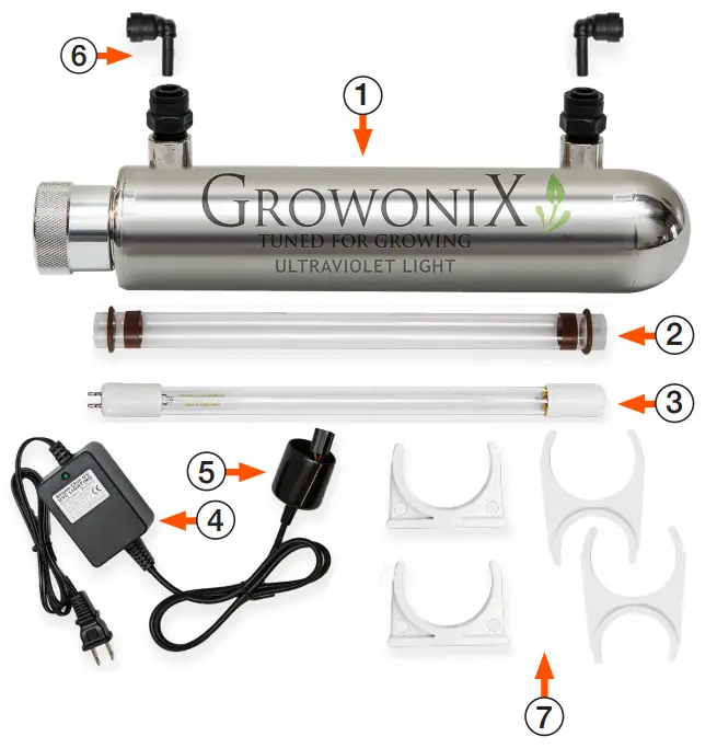 GROWONIX UV-1530 Ultraviolet Water Filter - Fig 1