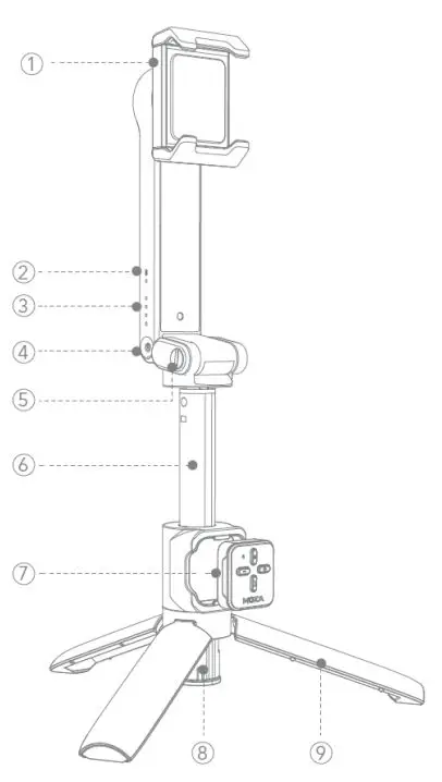 MOZA-Nano-SE-Selfie-Gimbal-Extendable-Smartphone-Gimbal-fig-2
