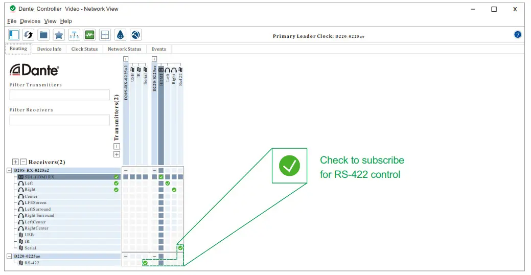 BOLIN TECHNOLOGY D412 Dante AV Ultra PTZ Camera and Decoder - Setup15