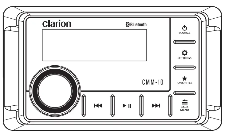 clarion CMM 10 Marine Source Unit with LCD Display - fig3