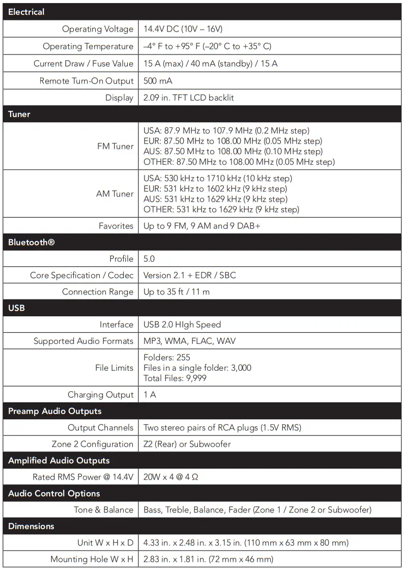 clarion CMM 10 Marine Source Unit with LCD Display - fig4