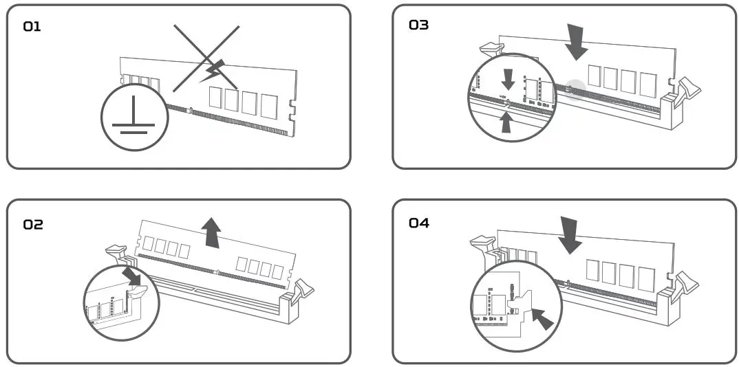 PREDATOR Pallas II DDR5 Memory Instruction Manual - Fig 1,4