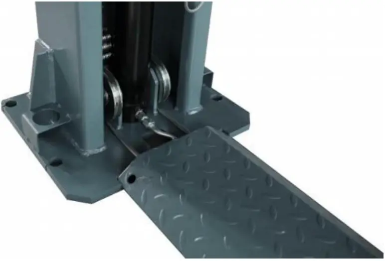 AGT INDUSTRIAL AGT B1000 Two Post Auto Lift - Baseplate Installation Diagram