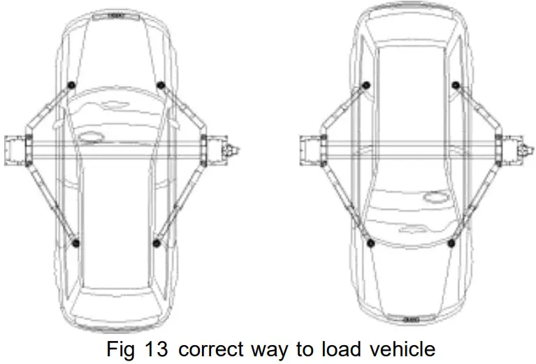 AGT INDUSTRIAL AGT B1000 Two Post Auto Lift - load vehicle