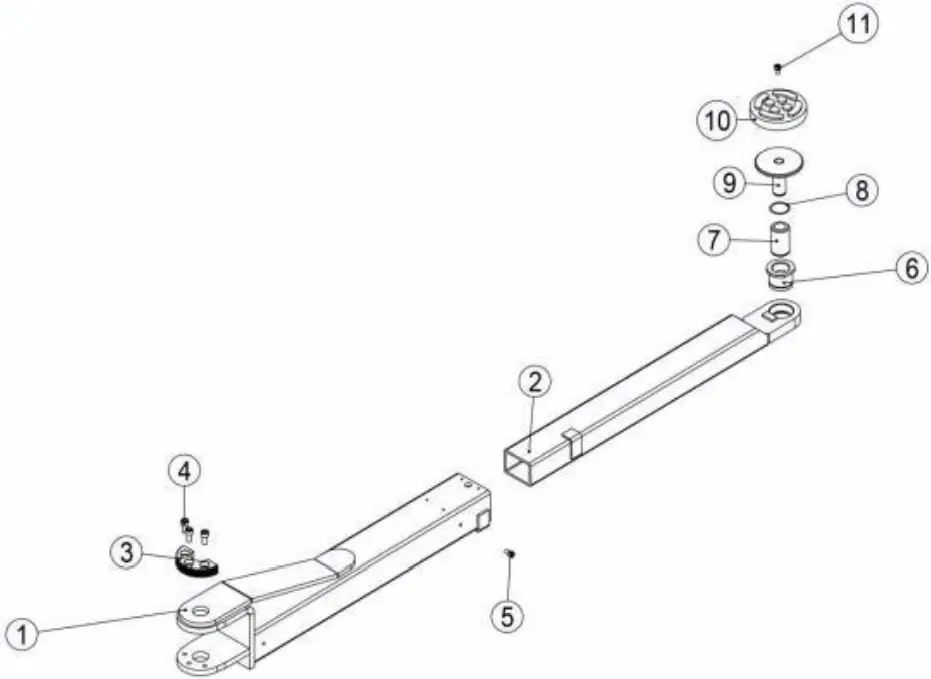 AGT INDUSTRIAL AGT B1000 Two Post Auto Lift - stage arm 2