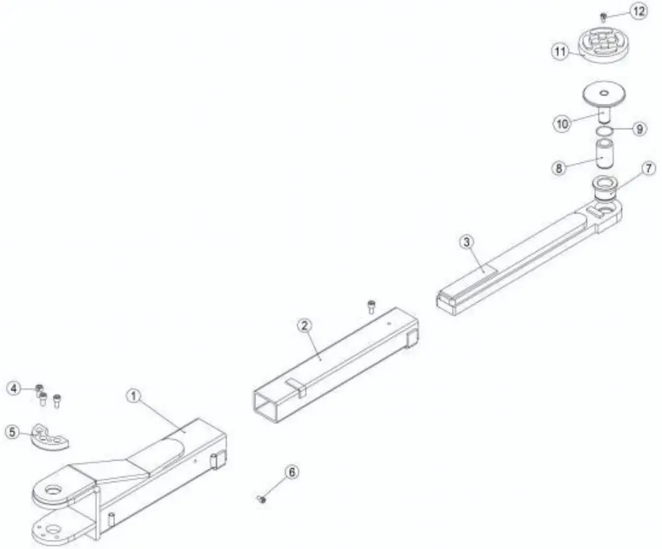 AGT INDUSTRIAL AGT B1000 Two Post Auto Lift - stage arm