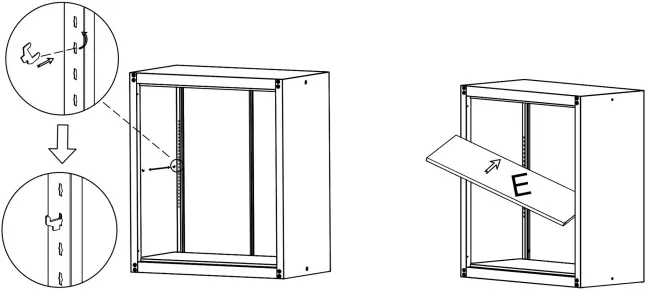 FUNKOL W328dx53692 White Metal Bathroom Storage Wall Cabinet with Lock B5