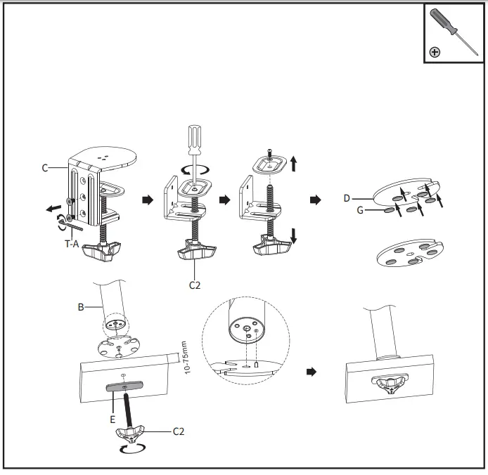 V I V O-STAND-V001M-Single-Monitor-Desk-Mount-fig-4