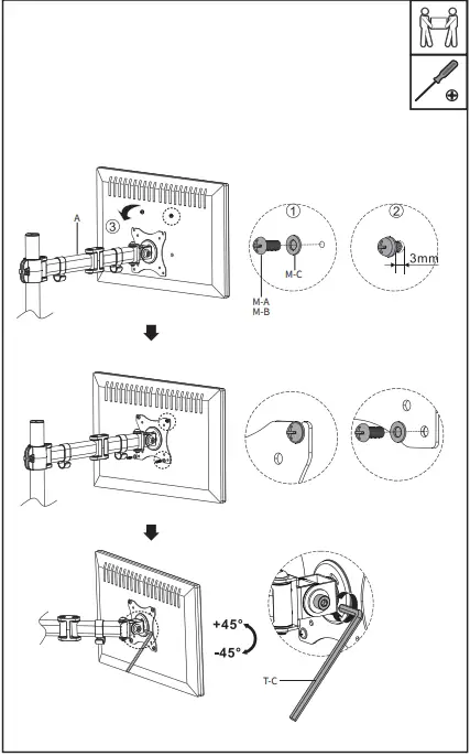 V I V O-STAND-V001M-Single-Monitor-Desk-Mount-fig-6