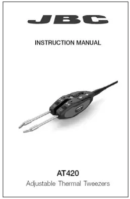 JBC AT420 Adjustable Thermal Tweezers - list