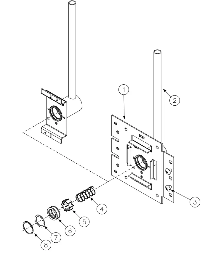 Amico Dual Medical Gas Outlets - Assembly
