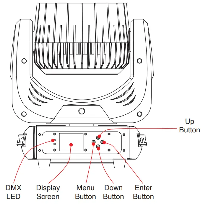 ELIMINATOR ADJ Stryker Wash RGBW LED Moving Head Wash Fixture - Fig 1