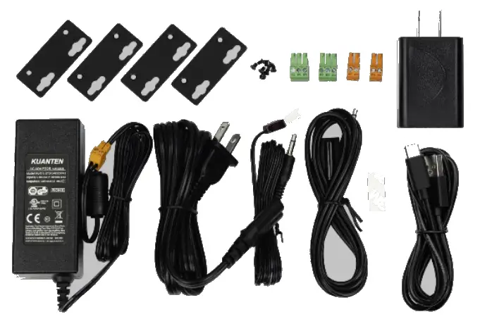 AVPro edge AC-EXO-X-KIT 8K Fiber Optic Extender Kit - Box Contents