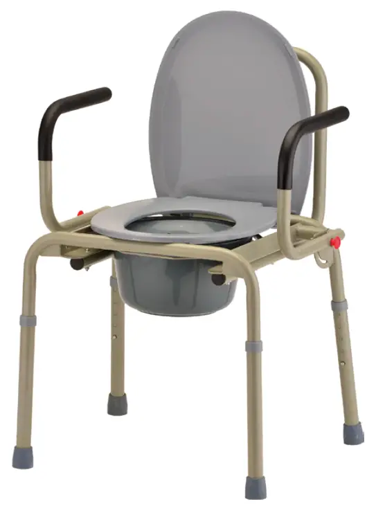 nova 8900W Drop Arm Commode