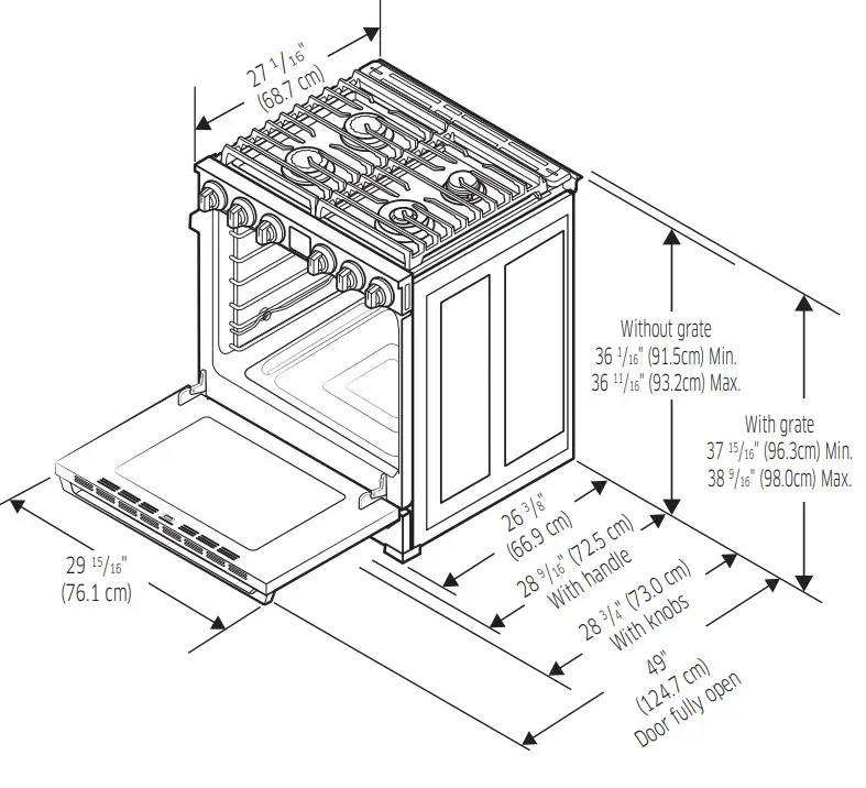 dacor DOP30 40G Gas Pro Range - Gas range