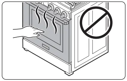 dacor DOP30 40G Gas Pro Range - Oven safety2