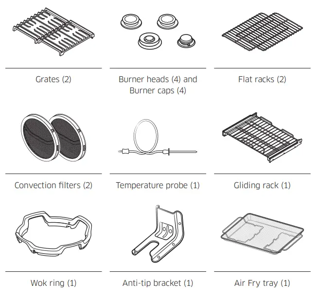 dacor DOP30 40G Gas Pro Range - Parts supplied