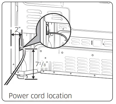 dacor DOP30 40G Gas Pro Range - Power cord