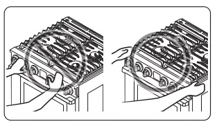 dacor DOP30 40G Gas Pro Range - breakage1