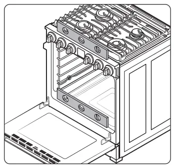 dacor DOP30 40G Gas Pro Range - placing1