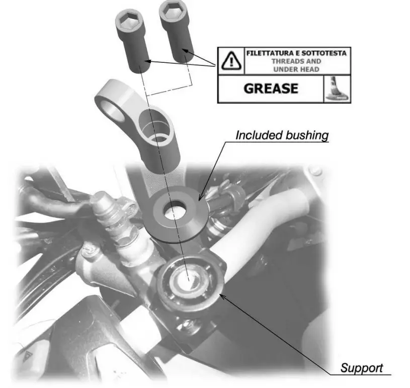 rizoma BS736 Mirror Adapter - PART NUMBER 2