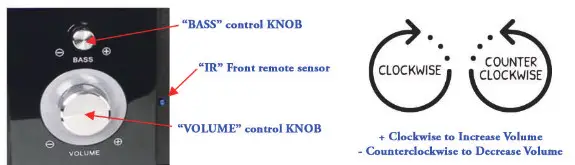 SUPERSONIC SC-1126BT Bluetooth Multimedia Speaker System - FRONT VIEW