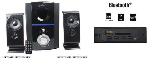 SUPERSONIC SC-1126BT Bluetooth Multimedia Speaker System
