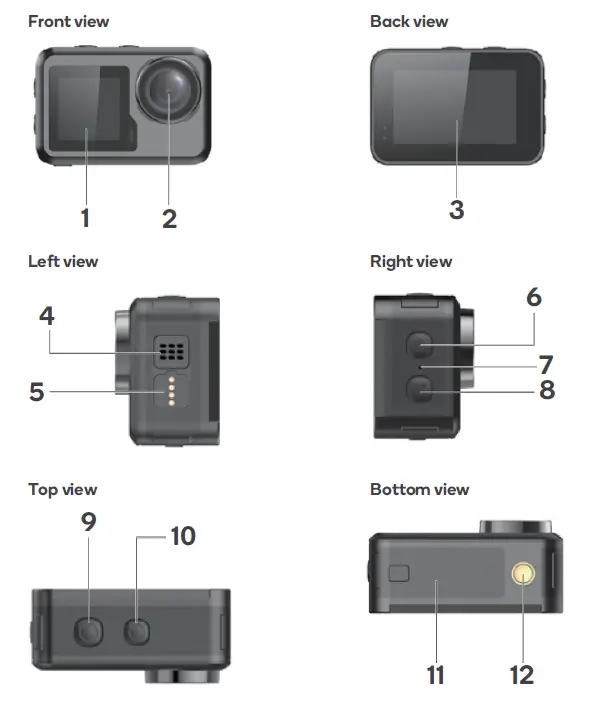 kogan KACINCMRASA 4K Body Waterproof Action Camera 3