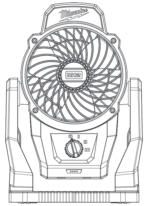 Milwaukee M12 Mounting Fan