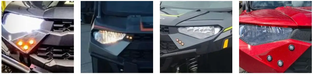 RYCO MOTO 7202 Polaris General 1000 Turn Signal Horn Kit - PLACEMENT EXAMPLES