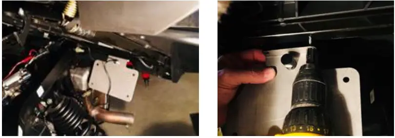 RYCO MOTO 7202 Polaris General 1000 Turn Signal Horn Kit - Using the PLATE HOLDER