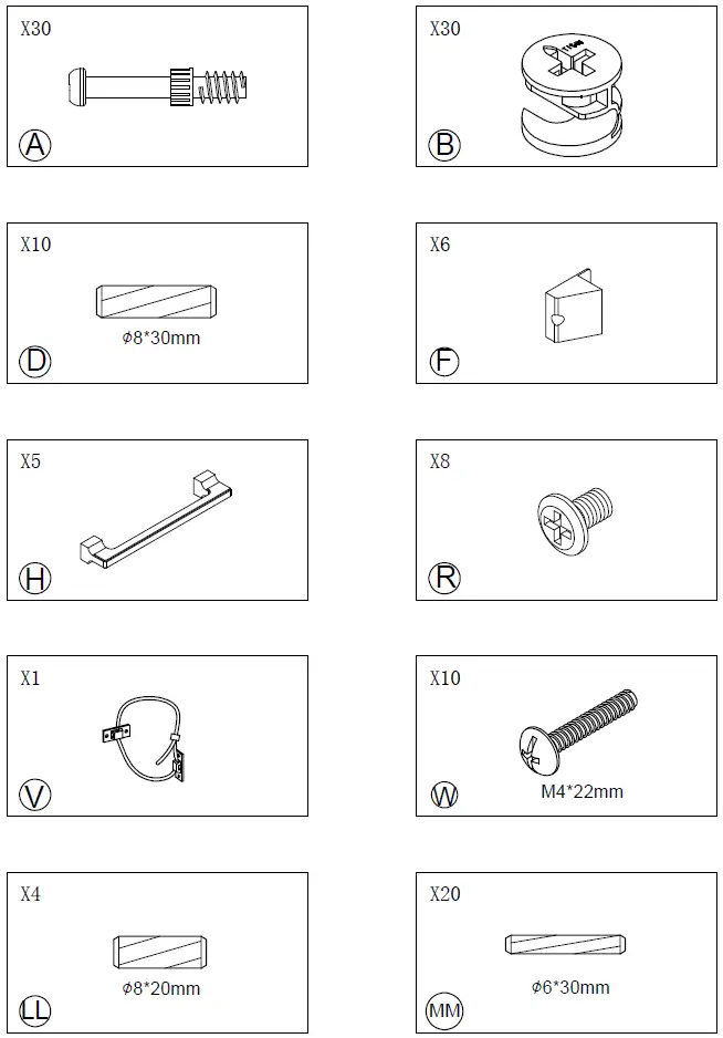 FESTIVAL-FCH22245-5-Drawers-Beige-Chest-FIG-2