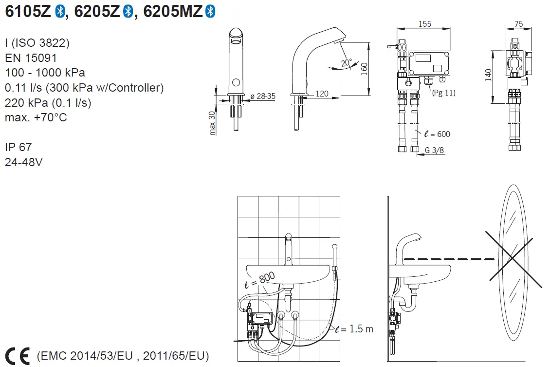 oras-Electra-6104Z-Wash-Basin-fig-2