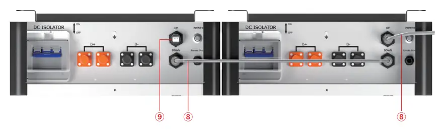 WATTSONIC Li-LV Battery Module- Top connection interface 1
